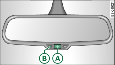 Ajustar el retrovisor en posición antideslumbrante del Audi Q5