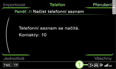 Ruční aktualizace telefonního seznamu