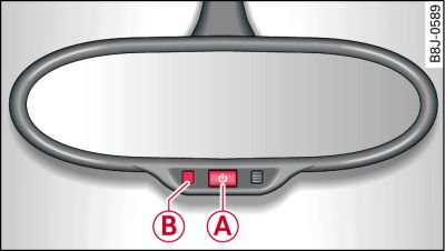 Retrovisor interior con ajuste automático para posición antideslumbrante*