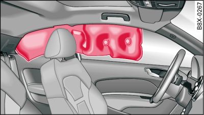 Airbags rideaux déployés