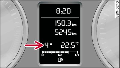 Display: sistema di assistenza cambio marce