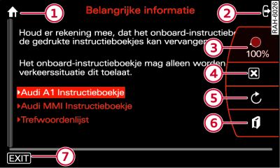 Browser voor het onboard-instructieboekje