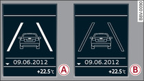 Instrument cluster: Monochrome display