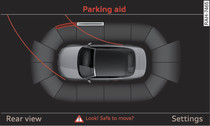 MMI: Proximity graphic (vehicles with park assist*)