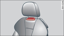 Asiento del conductor: Difusores de aire para la calefacción para el área de la cabeza