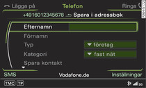 Spara telefonnummer i adressboken