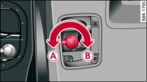 Diagram: Bulb holder with a bayonet fastener