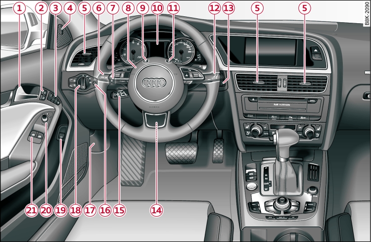 Front cabin: Left side