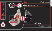 System Infotainment: ustawienia siedzeń