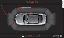 Infotainment display: Proximity graphic