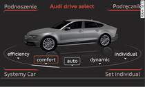 System Infotainment: drive select