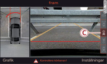 Infotainment: Läge Sikt framför bilen