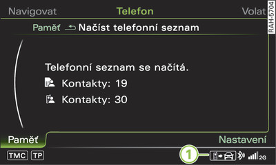 Ruční aktualizace telefonního seznamu