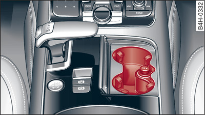 Centre console: Front cup holder