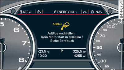 Instrument cluster display