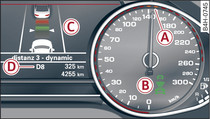 Cuadro de instrumentos: Adaptive cruise control