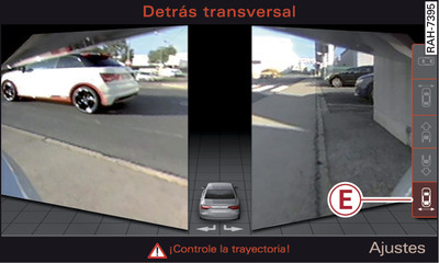 Infotainment: Modo detrás transversal