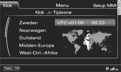 Tijdzone instellen