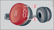 Aansluiting voor de oplaadkabel/het batterijvak