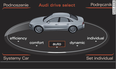 System Infotainment: Drive select