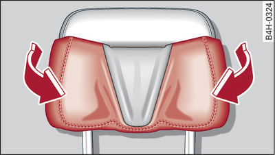 Encosto da cabeça de conforto: regular as abas laterais