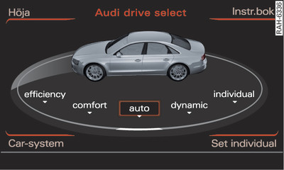 Infotainment: Drive select