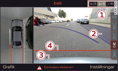 Infotainment: Det blå fältet inpassat i en parkeringsficka