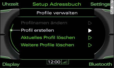 Profil erstellen