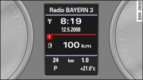 Fahrerinformationssystem im Kombiinstrument