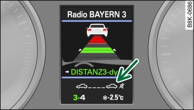 Kombiinstrument: Infozeile