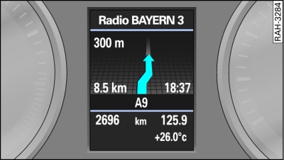 Navigation in the driver information system