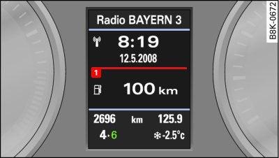 Display: Gear-change indicator