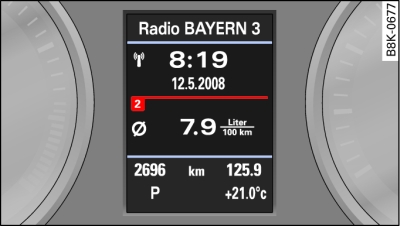 On-board computer: Average fuel consumption