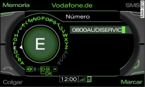 Introducir un número de teléfono con el teclado alfabético