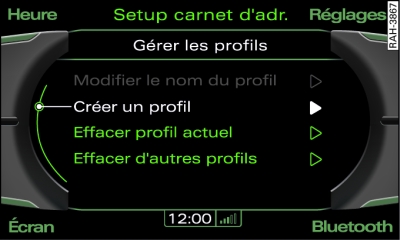 Créer un profil