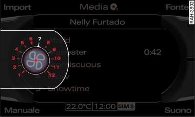 Display: regolazione del ventilatore