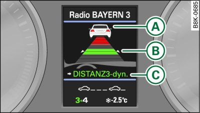 Instrumentenpaneel: Weergave op het display