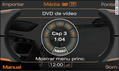 Menu principal do DVD