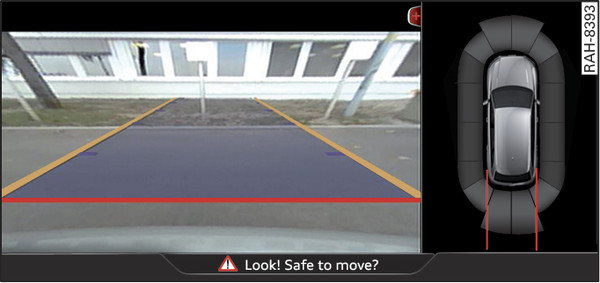 Fig. 172 Infotainment display: Aligning the vehicle