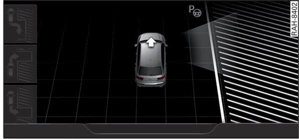 Fig. 187Infotainment: Localizar espaço para estacionamento